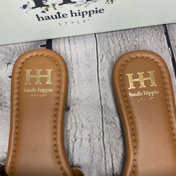 NWT Haute Hippie Black Aztec Embro Sandals - Picture 4 of 7